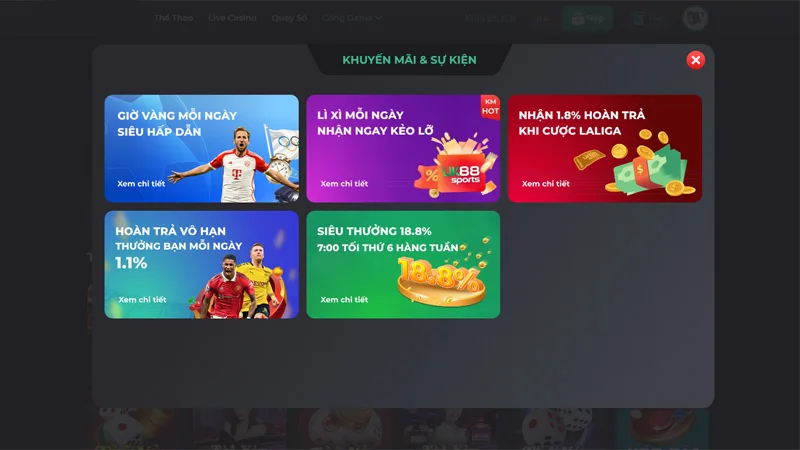 Sân chơi Bet168 luôn mang đến nhiều khuyến mãi hấp dẫn